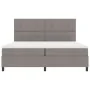 Cama con Base de Resortes y Colchón Taupe 200x200 cm Tela | Foro24.es | Tu tienda online para hogar, jardín y más Foro24.es