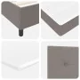 Cama con Base de Resortes y Colchón Taupe 200x200 cm Tela | Foro24.es | Tu tienda online para hogar, jardín y más Foro24.es