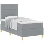 Cama con Somier con Colchón Gris Claro 90x200 cm Tela | Foro24.es | Tu tienda online para hogar, jardín y más Foro24.es