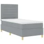 Cama con Somier con Colchón Gris Claro 90x200 cm Tela | Foro24.es | Tu tienda online para hogar, jardín y más Foro24.es