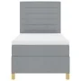 Cama con Somier con Colchón Gris Claro 90x200 cm Tela | Foro24.es | Tu tienda online para hogar, jardín y más Foro24.es