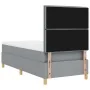 Cama con Somier con Colchón Gris Claro 90x200 cm Tela | Foro24.es | Tu tienda online para hogar, jardín y más Foro24.es