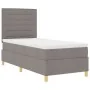 Cama con base con colchón taupe 90x200 cm tela by , Beds and slatted bases - Ref: Foro24-3339515, Price: 380,53 €, Discount: %