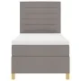 Cama con base con colchón taupe 90x200 cm tela by , Beds and slatted bases - Ref: Foro24-3339515, Price: 380,53 €, Discount: %