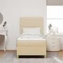 Cama con Base de Muelles y Colchón Crema 90x200 cm Tela | Foro24.es | Tu tienda online para hogar, jardín y más Foro24.es