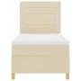 Cama con Base de Muelles y Colchón Crema 90x200 cm Tela | Foro24.es | Tu tienda online para hogar, jardín y más Foro24.es