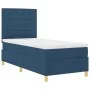 Cama con Base y Colchón Azul 90x200 cm Tela | Foro24.es | Tu tienda online para hogar, jardín y más Foro24.es