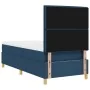 Cama con Base y Colchón Azul 90x200 cm Tela | Foro24.es | Tu tienda online para hogar, jardín y más Foro24.es