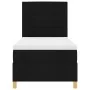 Cama con Somier y Colchón Negra 100x200 cm Tela | Foro24.es | Tu tienda online para hogar, jardín y más Foro24.es