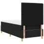 Cama con Somier y Colchón Negra 100x200 cm Tela | Foro24.es | Tu tienda online para hogar, jardín y más Foro24.es