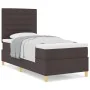 Cama con Box Spring con Colchón Marrón Oscuro 100x200 cm Tela | Foro24.es | Tu tienda online para hogar, jardín y más Foro24.es