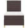 Cama con Box Spring con Colchón Marrón Oscuro 100x200 cm Tela | Foro24.es | Tu tienda online para hogar, jardín y más Foro24.es