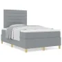 Cama Box Spring con Colchón Gris Claro 120x200 cm Tela | Foro24.es | Tu tienda online para hogar, jardín y más Foro24.es
