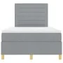 Cama Box Spring con Colchón Gris Claro 120x200 cm Tela | Foro24.es | Tu tienda online para hogar, jardín y más Foro24.es