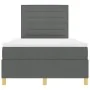Cama con Somier Gris Oscuro 120x200 cm Tela de , Camas y somieres - Ref: Foro24-3339533, Precio: 410,36 €, Descuento: %