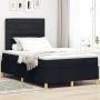 Cama con Base de Resortes Negra 120x200 cm Tela by , Beds and slatted bases - Ref: Foro24-3339534, Price: 418,67 €, Discount: %