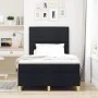 Cama con Base de Resortes Negra 120x200 cm Tela by , Beds and slatted bases - Ref: Foro24-3339534, Price: 418,67 €, Discount: %