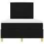 Cama con Base de Resortes Negra 120x200 cm Tela by , Beds and slatted bases - Ref: Foro24-3339534, Price: 418,67 €, Discount: %