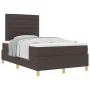 Cama con Somier con Colchón Marrón Oscuro 120x200 cm Tela | Foro24.es | Tu tienda online para hogar, jardín y más Foro24.es