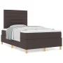 Cama con Somier con Colchón Marrón Oscuro 120x200 cm Tela | Foro24.es | Tu tienda online para hogar, jardín y más Foro24.es