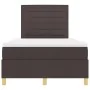 Cama con Somier con Colchón Marrón Oscuro 120x200 cm Tela | Foro24.es | Tu tienda online para hogar, jardín y más Foro24.es