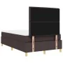 Cama con Somier con Colchón Marrón Oscuro 120x200 cm Tela | Foro24.es | Tu tienda online para hogar, jardín y más Foro24.es