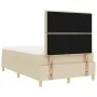 Cama con Base de Resortes y Colchón Crema 120x200 cm Tela by , Beds and slatted bases - Ref: Foro24-3339537, Price: 433,57 €,...