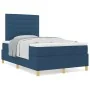 Cama con Base de Resorte y Colchón Azul 120x200 cm Tela by , Beds and slatted bases - Ref: Foro24-3339538, Price: 441,75 €, D...