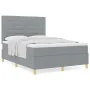 Cama con Sommier y Colchón Gris Claro 140x190 cm Tela | Foro24.es | Tu tienda online para hogar, jardín y más Foro24.es