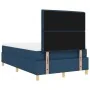 Cama con Base de Resorte y Colchón Azul 120x200 cm Tela by , Beds and slatted bases - Ref: Foro24-3339538, Price: 441,75 €, D...