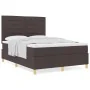 Cama con Box Spring y Colchón Marrón Oscuro 140x190 cm Tela | Foro24.es | Tu tienda online para hogar, jardín y más Foro24.es