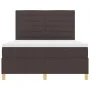 Cama con Box Spring y Colchón Marrón Oscuro 140x190 cm Tela | Foro24.es | Tu tienda online para hogar, jardín y más Foro24.es