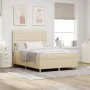 Cama con Somier y Colchón Crema 140x190 cm Tela | Foro24.es | Tu tienda online para hogar, jardín y más Foro24.es