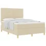 Cama con Somier y Colchón Crema 140x190 cm Tela | Foro24.es | Tu tienda online para hogar, jardín y más Foro24.es
