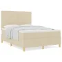 Cama con Somier y Colchón Crema 140x190 cm Tela | Foro24.es | Tu tienda online para hogar, jardín y más Foro24.es