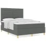 Cama con Base con Colchón Gris Oscuro 140x200 cm Tela | Foro24.es | Tu tienda online para hogar, jardín y más Foro24.es