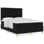 Cama con Base de Resortes Negra 140x200 cm Tela by , Beds and slatted bases - Ref: Foro24-3339548, Price: 523,42 €, Discount: %