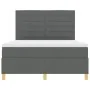 Cama con Base con Colchón Gris Oscuro 140x200 cm Tela | Foro24.es | Tu tienda online para hogar, jardín y más Foro24.es