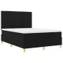 Cama con Base de Resortes Negra 140x200 cm Tela by , Beds and slatted bases - Ref: Foro24-3339548, Price: 523,42 €, Discount: %