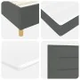 Cama con Base con Colchón Gris Oscuro 140x200 cm Tela | Foro24.es | Tu tienda online para hogar, jardín y más Foro24.es