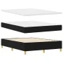 Cama con Base de Resortes Negra 140x200 cm Tela by , Beds and slatted bases - Ref: Foro24-3339548, Price: 523,42 €, Discount: %