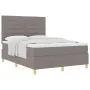 Cama con somier y colchón taupe 140x200 cm de tela by , Beds and slatted bases - Ref: Foro24-3339550, Price: 512,13 €, Discou...