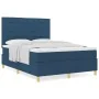 Cama con Base de Muelles Azul con Colchón 160x200 cm Tela | Foro24.es | Tu tienda online para hogar, jardín y más Foro24.es