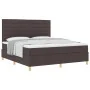 Cama con Somier con Colchón Marrón Oscuro Super Rey Tela | Foro24.es | Tu tienda online para hogar, jardín y más Foro24.es