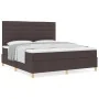 Cama con Somier con Colchón Marrón Oscuro Super Rey Tela | Foro24.es | Tu tienda online para hogar, jardín y más Foro24.es