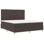 Cama con Somier con Colchón Marrón Oscuro Super Rey Tela | Foro24.es | Tu tienda online para hogar, jardín y más Foro24.es
