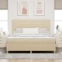 Cama Box Spring con Colchón Crema Super King Tela de , Camas y somieres - Ref: Foro24-3339565, Precio: 655,07 €, Descuento: %
