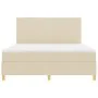 Cama Box Spring con Colchón Crema Super King Tela de , Camas y somieres - Ref: Foro24-3339565, Precio: 655,07 €, Descuento: %
