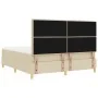 Cama Box Spring con Colchón Crema Super King Tela de , Camas y somieres - Ref: Foro24-3339565, Precio: 655,07 €, Descuento: %