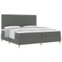 Cama con Box Spring con colchón gris oscuro 200x200 cm tela von , Betten und Lattenroste - Ref: Foro24-3339568, Preis: 675,06...